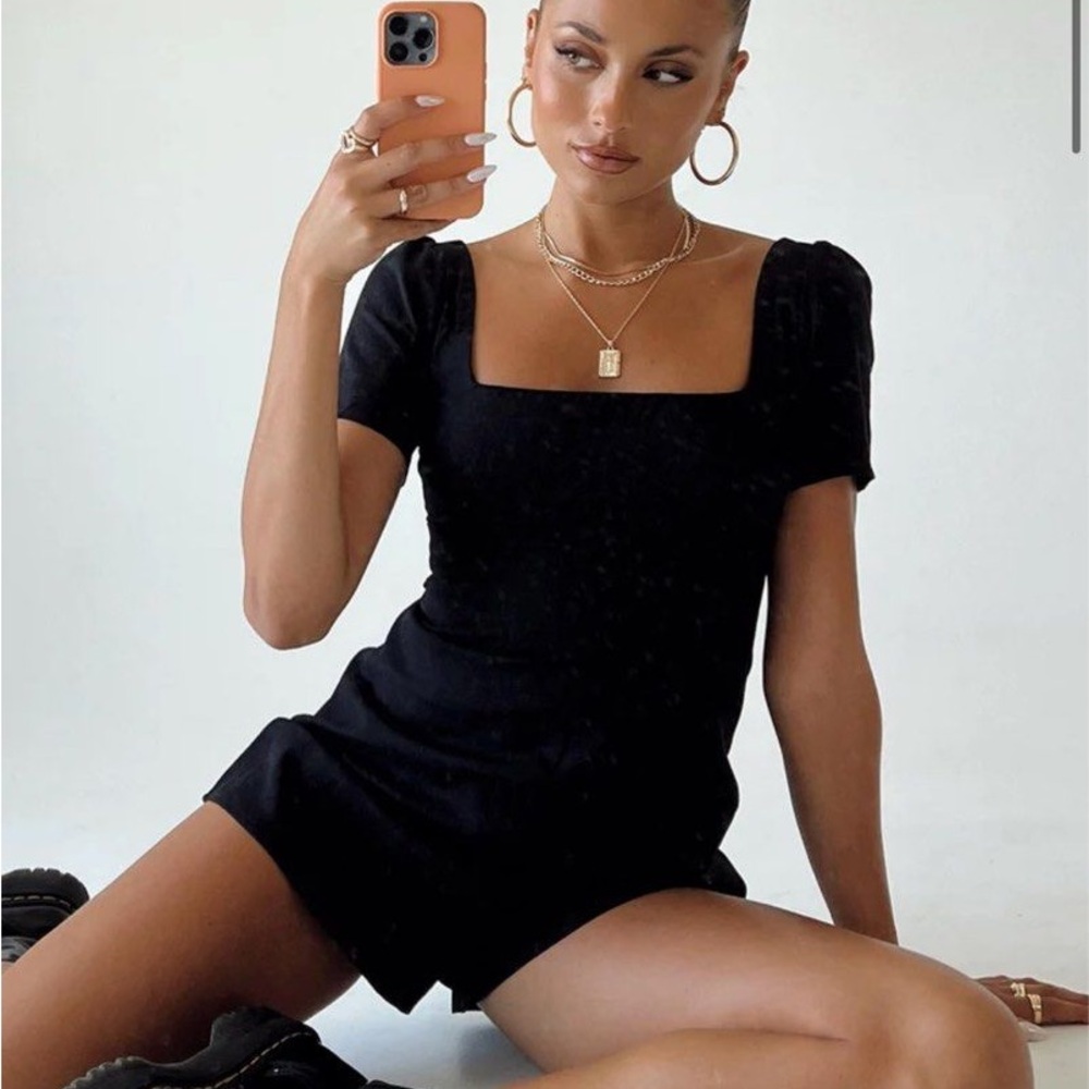 Princess Polly Black Hasting Romper